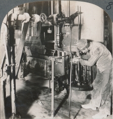 Machine for Moulding the Tile; Clay is Fed from the Trough, Laclede-Christy, St. Louis, Missouri