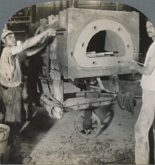 Moulding Clay Retorts in Which Coal Gas is Manufactured, Laclede-Christy, St. Louis, Missouri