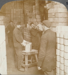 Inspection shed where imperfect brick are discarded