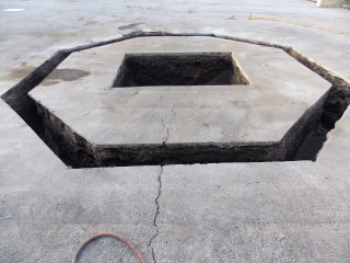 Completed excavation