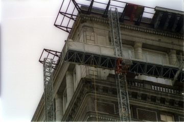 Recovery of terra cotta balustrading from the 2-story ballroom level on 2 elevations.