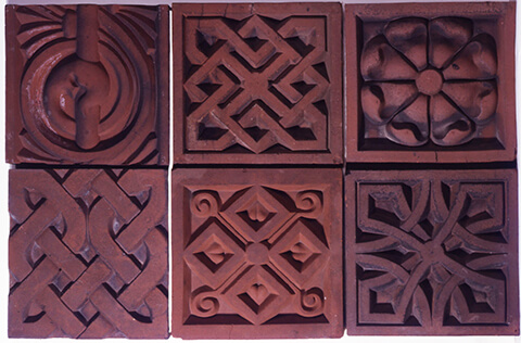 Ornamental Dry Pressed Brick, c. 1880 Hydraulic Press Brick Co.