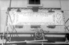 Frieze above principal entrance